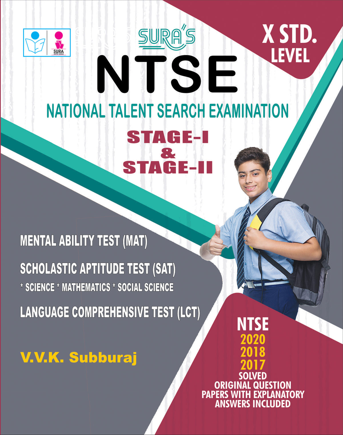 SURA'S NTSE (National Talent Search Examination) Stage - I and Stage - II Exam Book - Latest Edition 2026