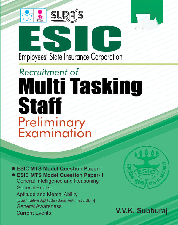 ESIC MTS (Multi Tasking Staff) Preliminary Exam Book in English Medium - Latest Edition 2026