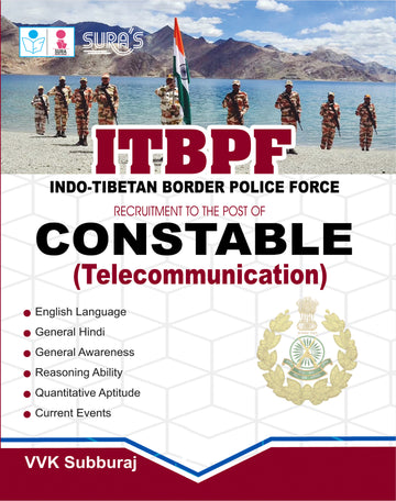SURA'S ITBPF(Indo-Tibetan Border Police Force) Constable (Telecommunication) Exam Book in english Medium - Latest Updated Edition 2026
