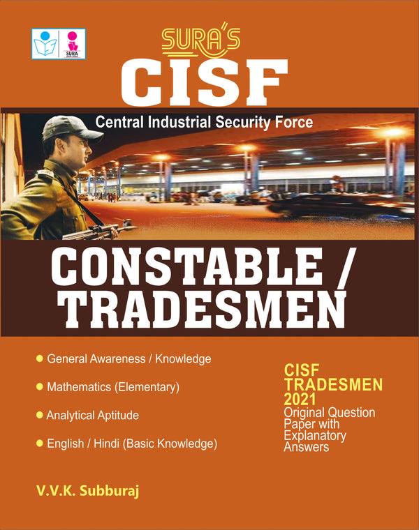 SURA`S CISF Constable / Tradesmen Exam Book In English Medium - Latest Updated Edition 2026