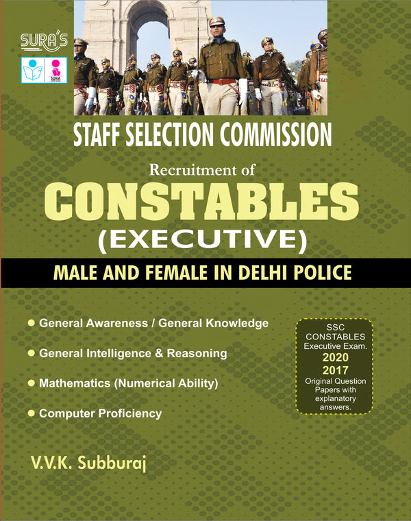 SURA`S Staff Selection Commission SSC Constables (Executive) In Delhi Police English Medium Exam Book - Latest Updated Edition 2026