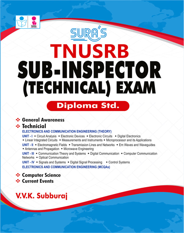 SURA`S TNUSRB Sub-Inspector(SI) Technical Exam Book (Diploma Std) in English Medium - Latest Updated Edition 2026