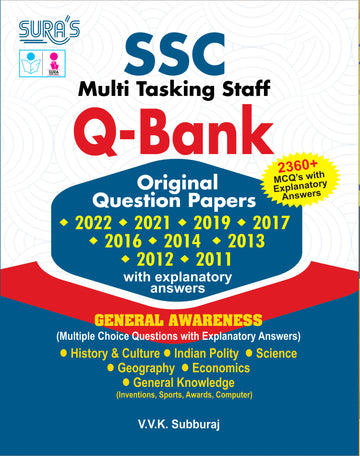 SURA`S SSC MTS (Multi Tasking Staff) Q-Bank Original Question Papers with Explanatory Answers 2026
