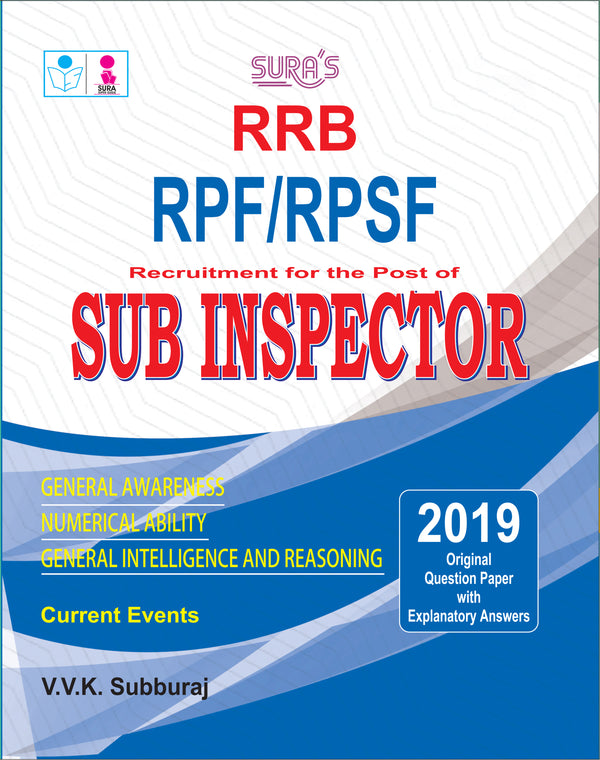 SURA`S RRB RPF/RPSF Sub-Inspector Exam Book Guide in English Medium - Latest Updated Edition 2026
