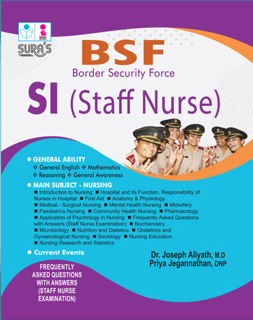 SURA`S BSF SI Staff Nurse Exam Book Guide in English Medium 2026
